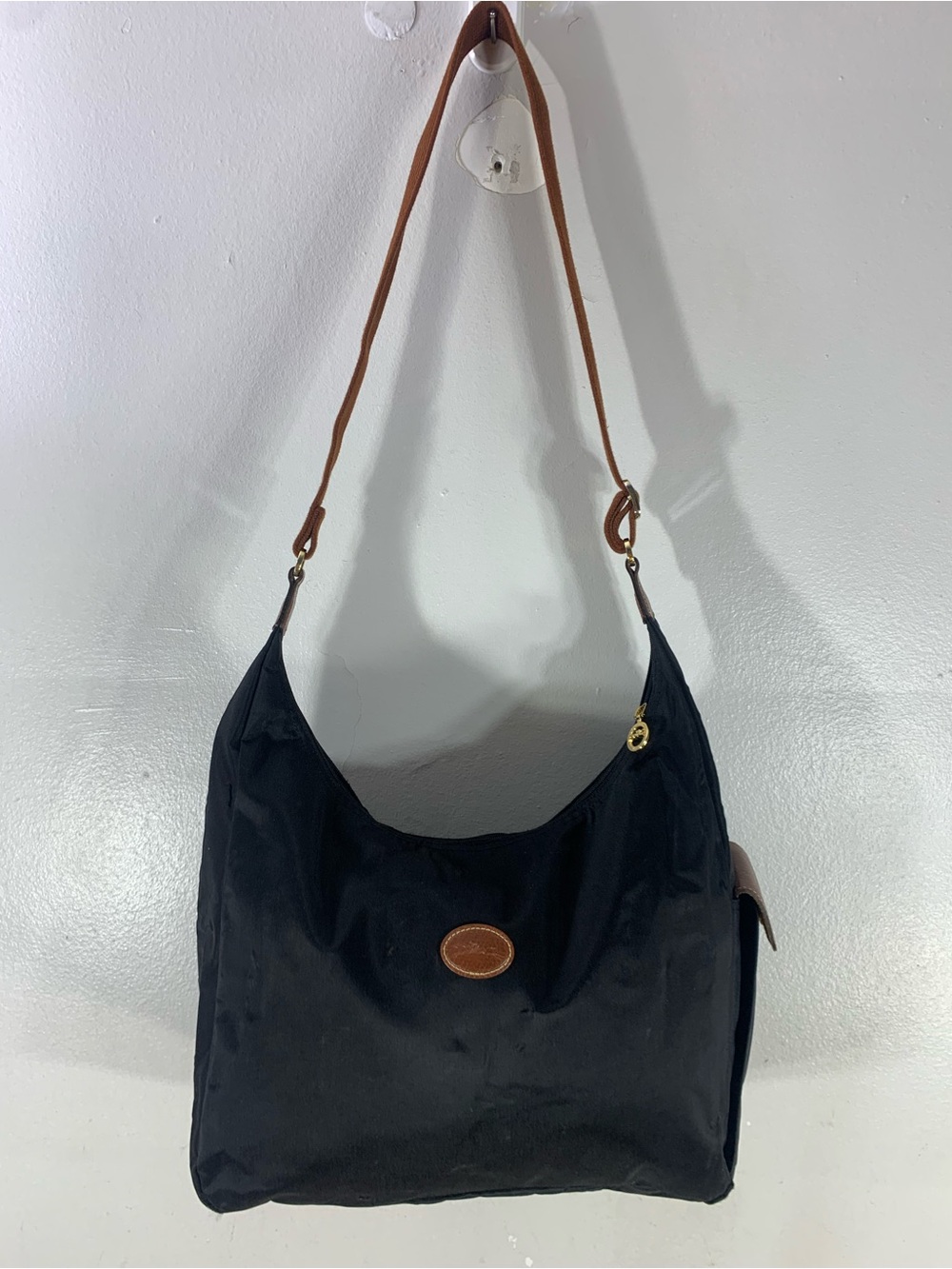 Longchamp Le pilage Classic French shoulder bag with adjustable strap